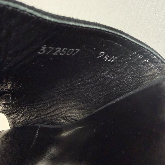 EUC Aquatalia Black Suede Leather Jayne Mules Heel Slides - Picture 10 of 13